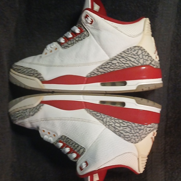 Air Jordan 3 Retro 'CARDINAL' ,Mens-13 100% AUTHENTIC! - Picture 4 of 12